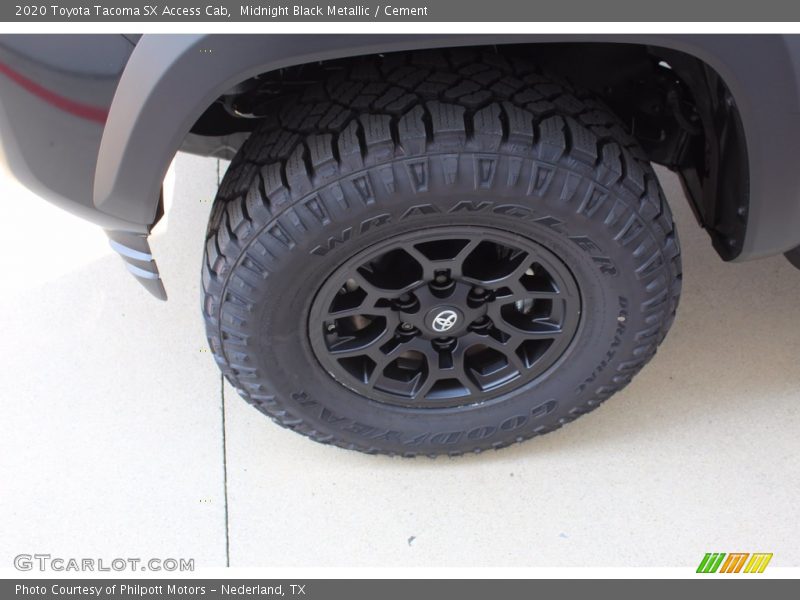Midnight Black Metallic / Cement 2020 Toyota Tacoma SX Access Cab