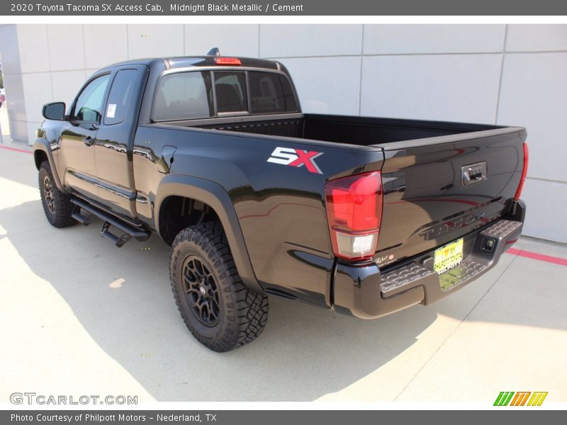 Midnight Black Metallic / Cement 2020 Toyota Tacoma SX Access Cab