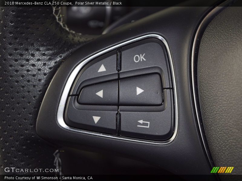 Polar Silver Metallic / Black 2018 Mercedes-Benz CLA 250 Coupe