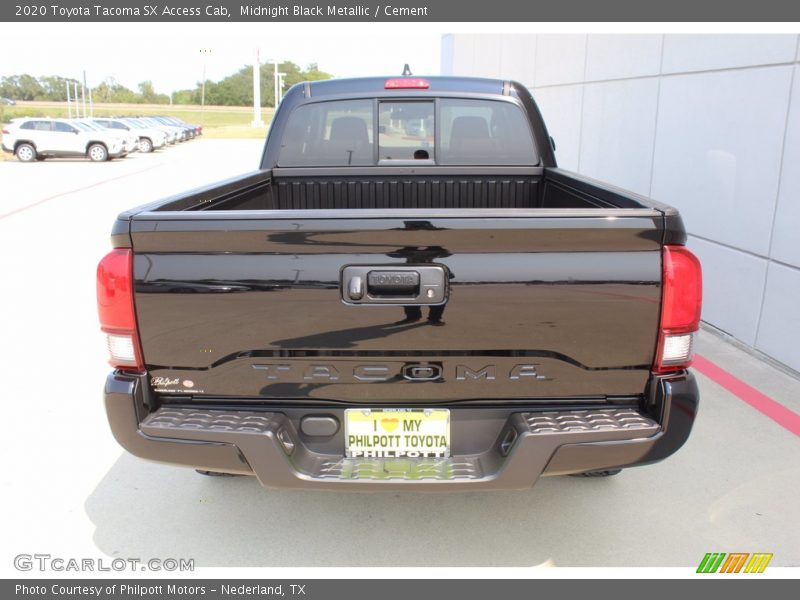 Midnight Black Metallic / Cement 2020 Toyota Tacoma SX Access Cab