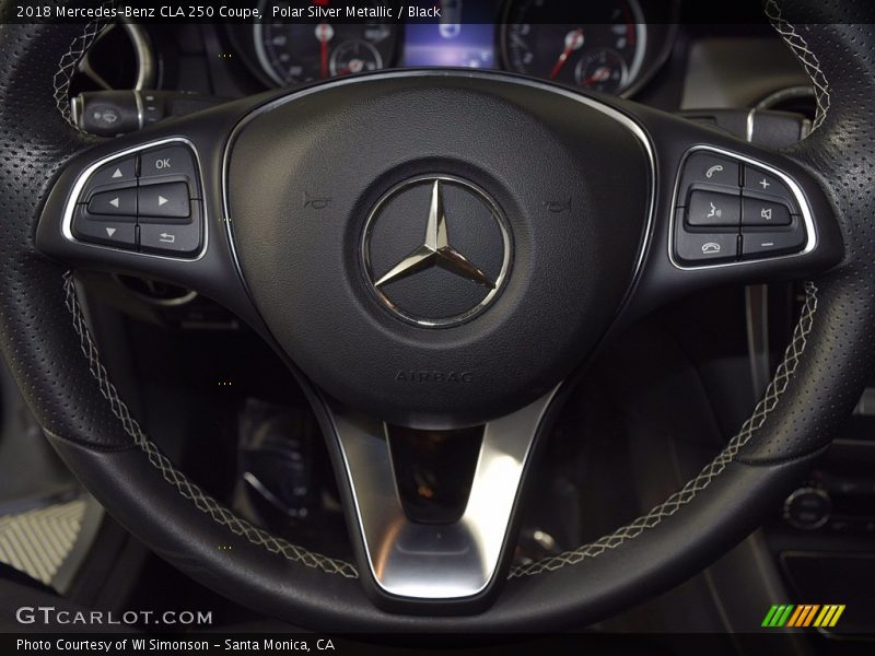 Polar Silver Metallic / Black 2018 Mercedes-Benz CLA 250 Coupe