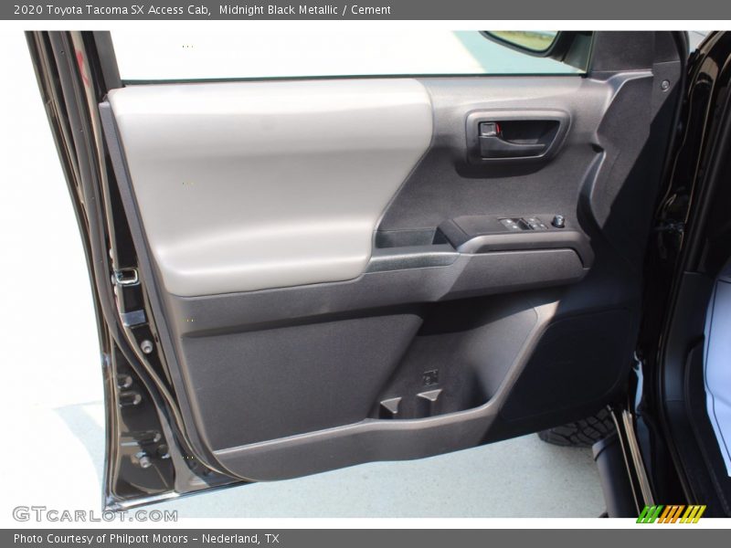 Midnight Black Metallic / Cement 2020 Toyota Tacoma SX Access Cab