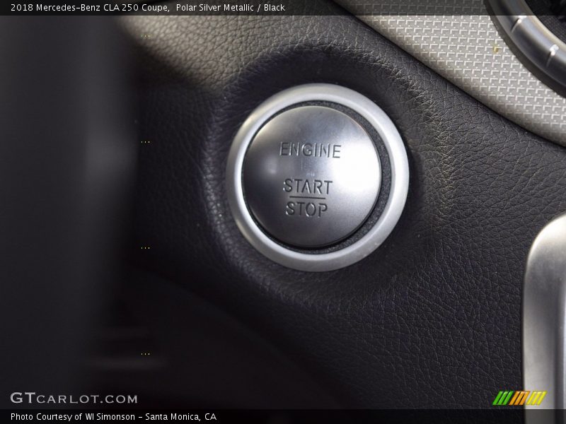 Polar Silver Metallic / Black 2018 Mercedes-Benz CLA 250 Coupe
