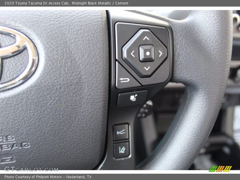 Midnight Black Metallic / Cement 2020 Toyota Tacoma SX Access Cab
