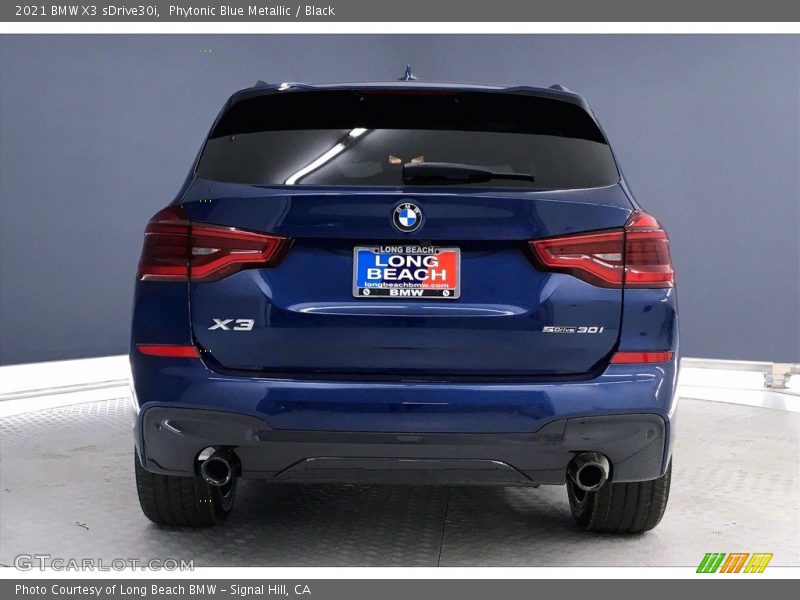 Phytonic Blue Metallic / Black 2021 BMW X3 sDrive30i