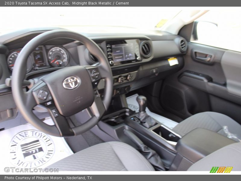 Midnight Black Metallic / Cement 2020 Toyota Tacoma SX Access Cab