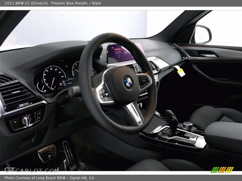 Phytonic Blue Metallic / Black 2021 BMW X3 sDrive30i