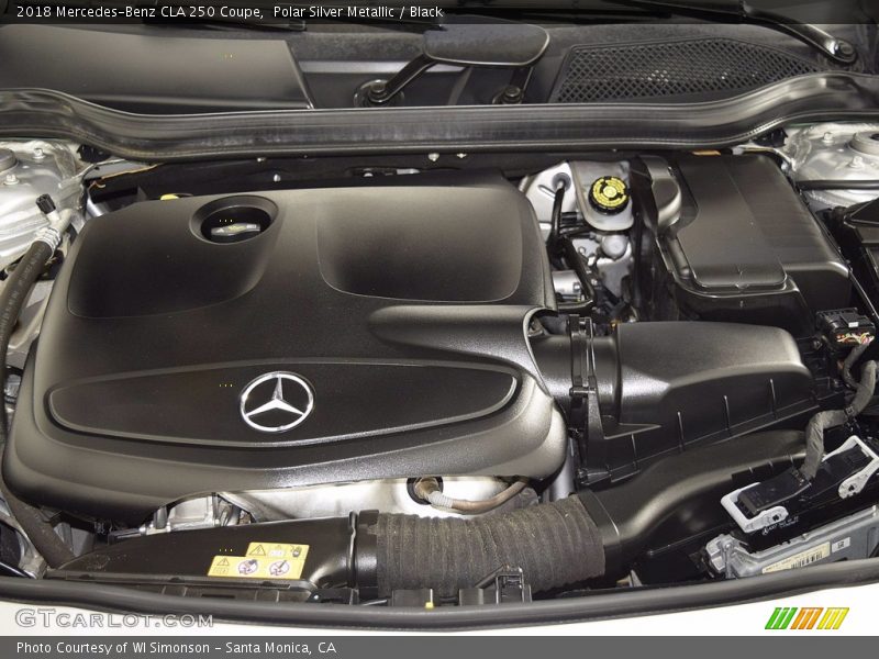 Polar Silver Metallic / Black 2018 Mercedes-Benz CLA 250 Coupe