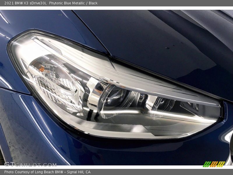 Phytonic Blue Metallic / Black 2021 BMW X3 sDrive30i