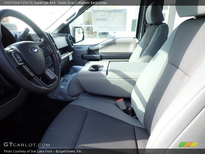 Stone Gray / Medium Earth Gray 2020 Ford F150 XL SuperCab 4x4