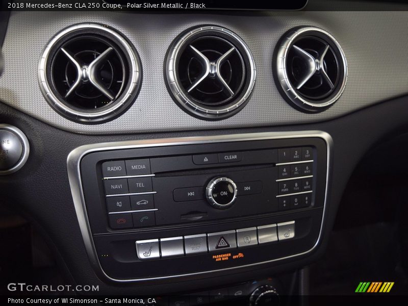 Polar Silver Metallic / Black 2018 Mercedes-Benz CLA 250 Coupe