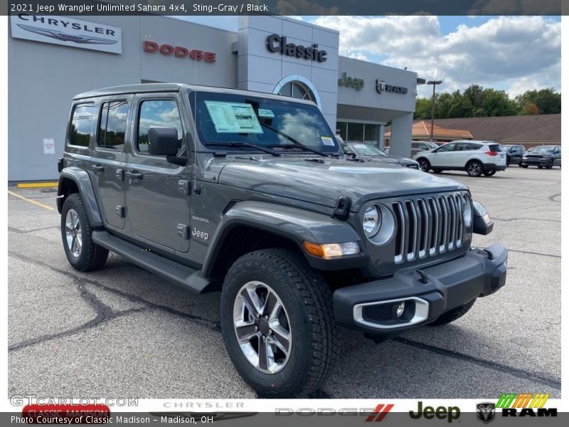 Sting-Gray / Black 2021 Jeep Wrangler Unlimited Sahara 4x4