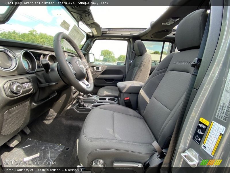  2021 Wrangler Unlimited Sahara 4x4 Black Interior