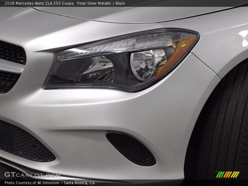 Polar Silver Metallic / Black 2018 Mercedes-Benz CLA 250 Coupe