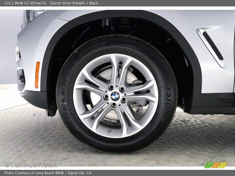 Glacier Silver Metallic / Black 2021 BMW X3 sDrive30i