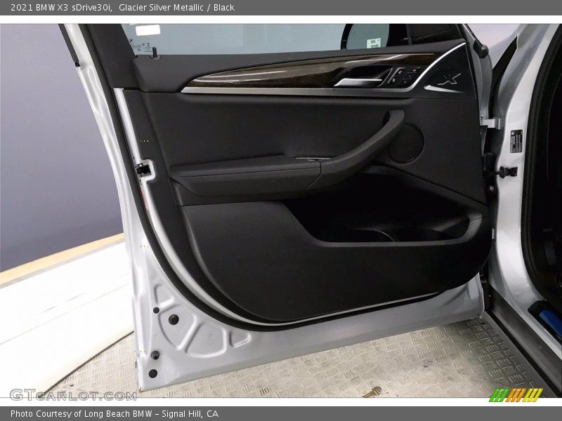 Glacier Silver Metallic / Black 2021 BMW X3 sDrive30i