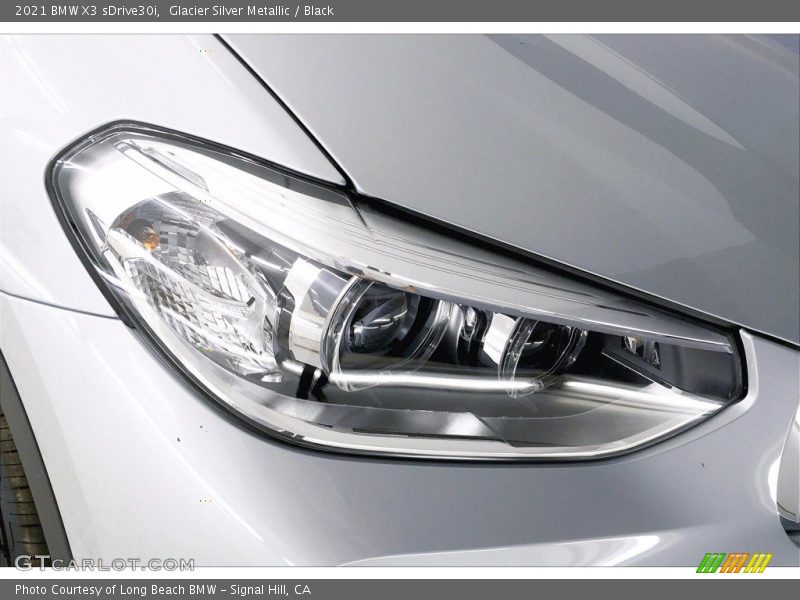 Glacier Silver Metallic / Black 2021 BMW X3 sDrive30i