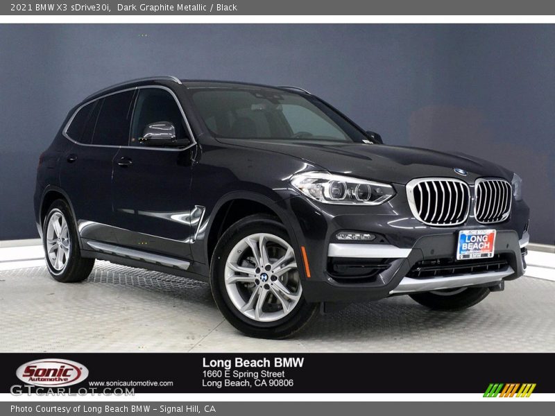 Dark Graphite Metallic / Black 2021 BMW X3 sDrive30i