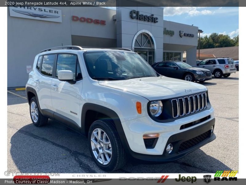 Alpine White / Black 2020 Jeep Renegade Latitude 4x4