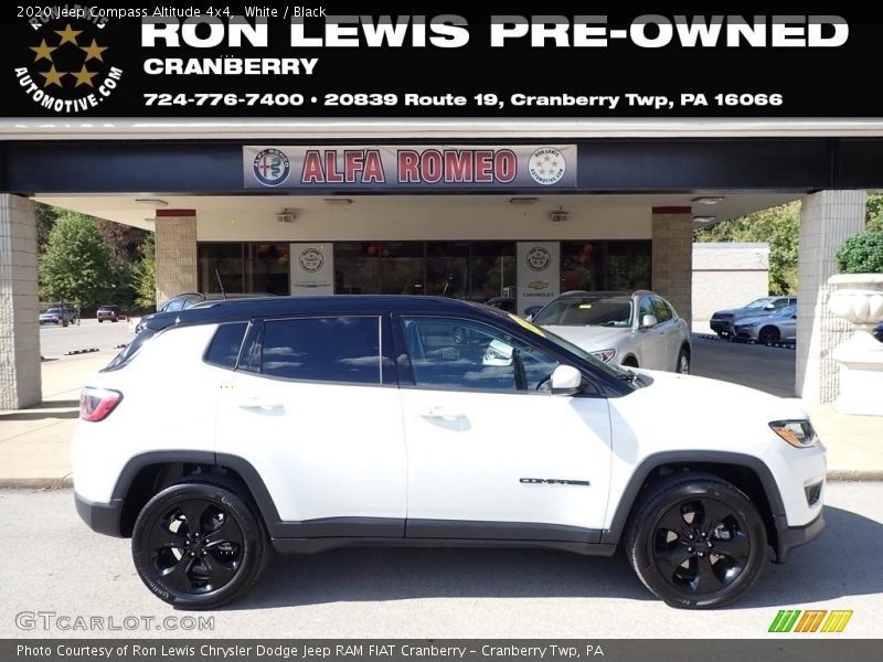 White / Black 2020 Jeep Compass Altitude 4x4