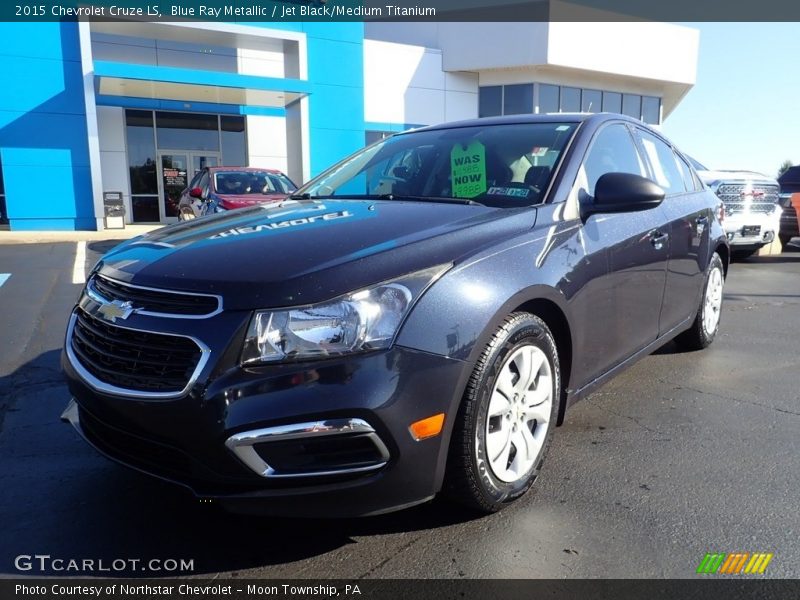 Blue Ray Metallic / Jet Black/Medium Titanium 2015 Chevrolet Cruze LS