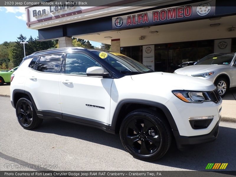 White / Black 2020 Jeep Compass Altitude 4x4
