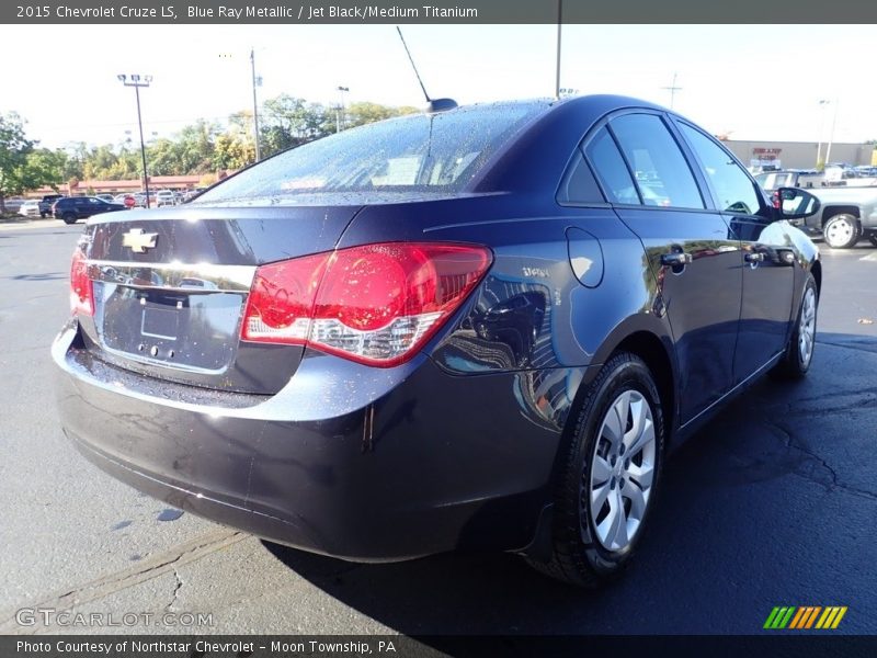 Blue Ray Metallic / Jet Black/Medium Titanium 2015 Chevrolet Cruze LS