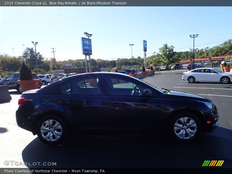 Blue Ray Metallic / Jet Black/Medium Titanium 2015 Chevrolet Cruze LS