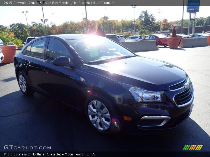 Blue Ray Metallic / Jet Black/Medium Titanium 2015 Chevrolet Cruze LS