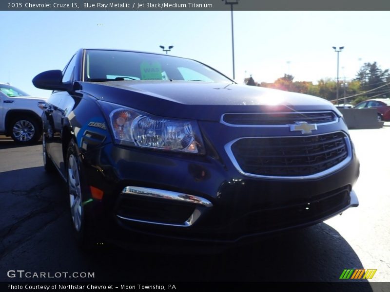 Blue Ray Metallic / Jet Black/Medium Titanium 2015 Chevrolet Cruze LS
