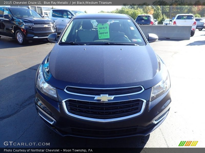 Blue Ray Metallic / Jet Black/Medium Titanium 2015 Chevrolet Cruze LS