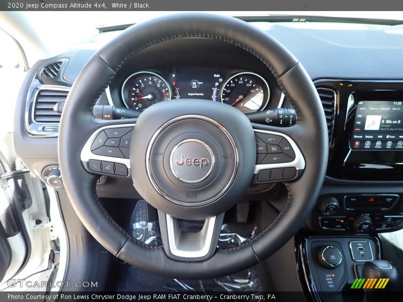 White / Black 2020 Jeep Compass Altitude 4x4