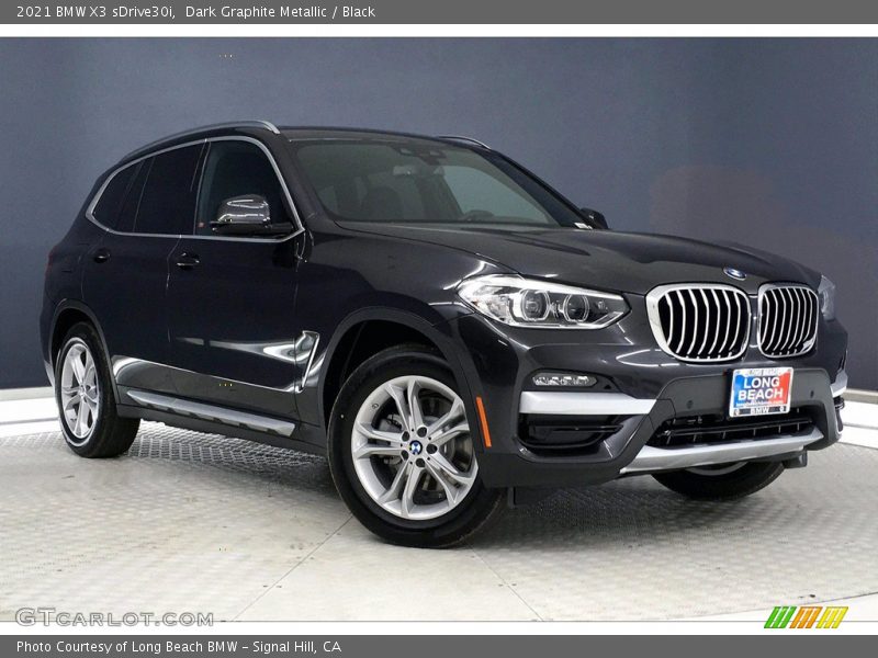 Dark Graphite Metallic / Black 2021 BMW X3 sDrive30i