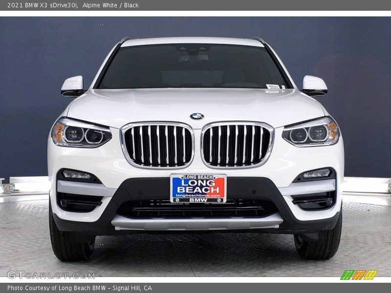 Alpine White / Black 2021 BMW X3 sDrive30i