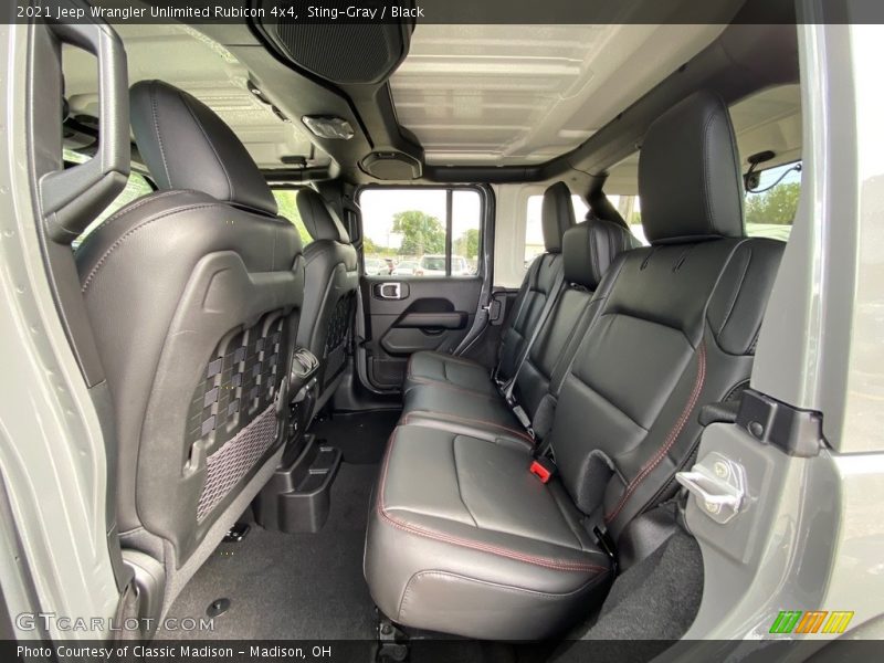 Rear Seat of 2021 Wrangler Unlimited Rubicon 4x4