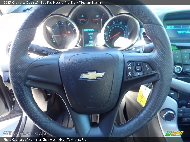 Blue Ray Metallic / Jet Black/Medium Titanium 2015 Chevrolet Cruze LS