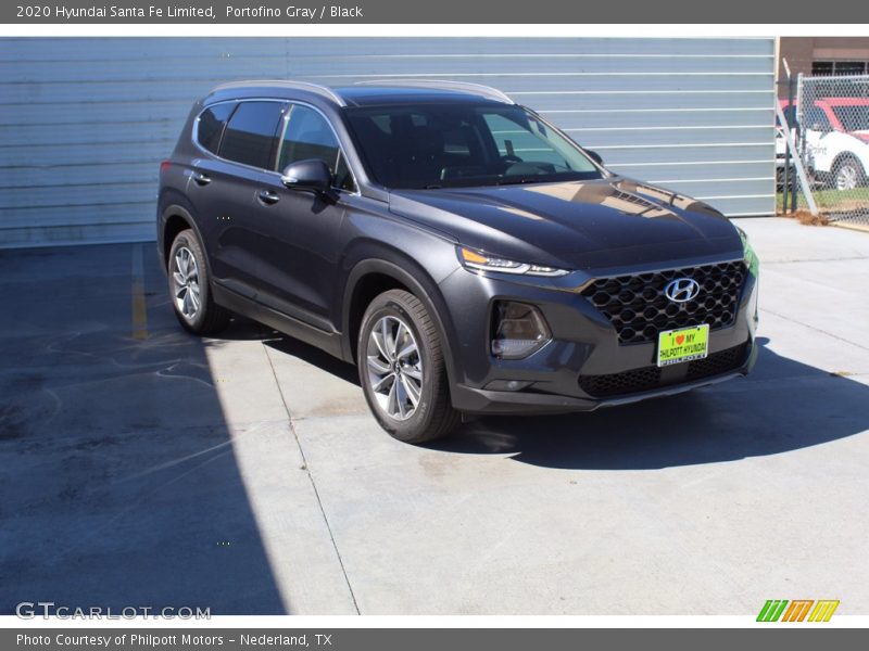 Portofino Gray / Black 2020 Hyundai Santa Fe Limited
