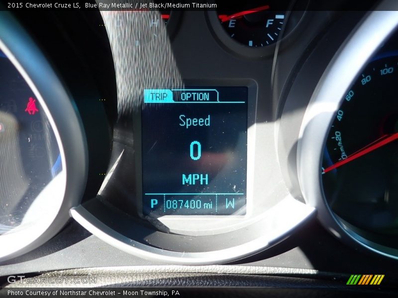 Blue Ray Metallic / Jet Black/Medium Titanium 2015 Chevrolet Cruze LS