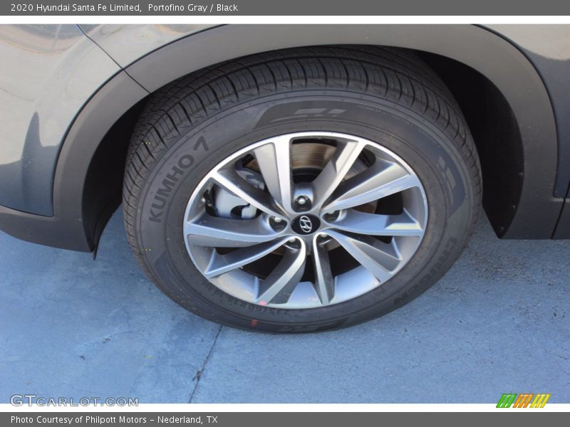 Portofino Gray / Black 2020 Hyundai Santa Fe Limited