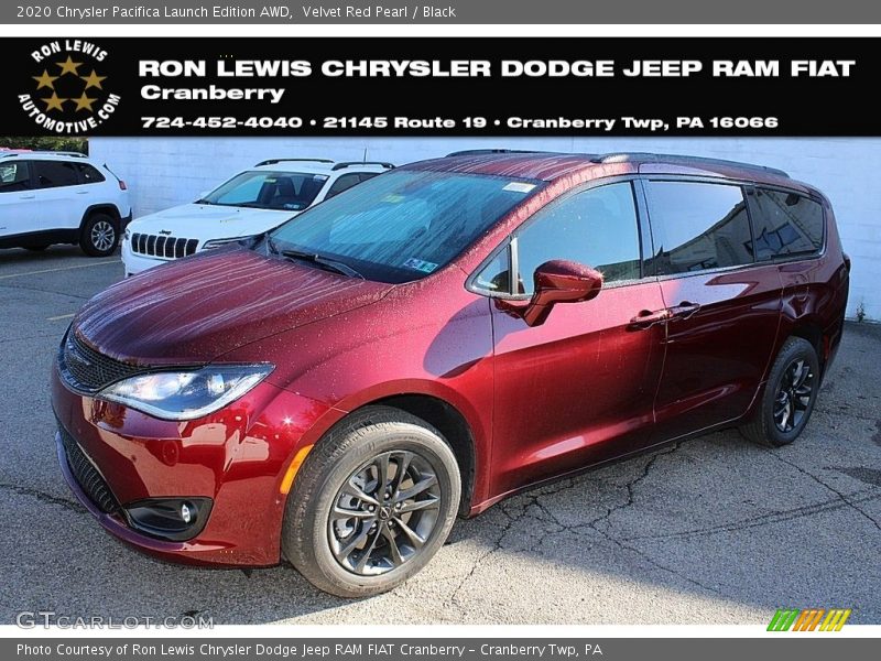 Velvet Red Pearl / Black 2020 Chrysler Pacifica Launch Edition AWD