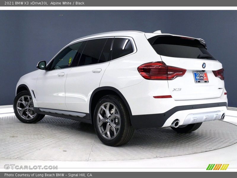 Alpine White / Black 2021 BMW X3 xDrive30i