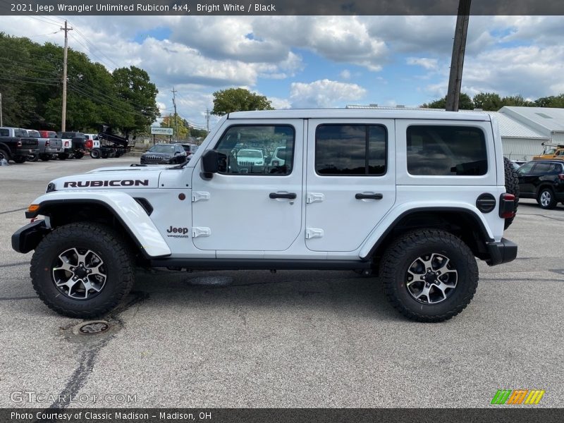 Bright White / Black 2021 Jeep Wrangler Unlimited Rubicon 4x4