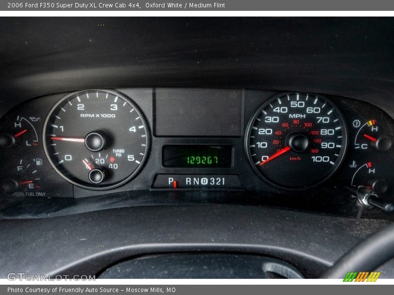 Oxford White / Medium Flint 2006 Ford F350 Super Duty XL Crew Cab 4x4