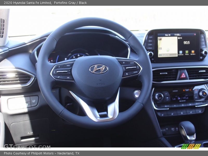 Portofino Gray / Black 2020 Hyundai Santa Fe Limited