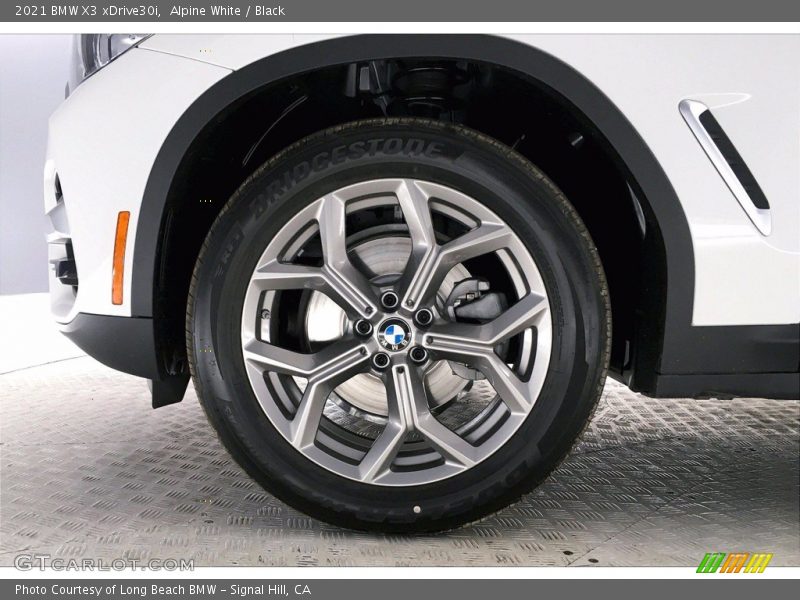Alpine White / Black 2021 BMW X3 xDrive30i
