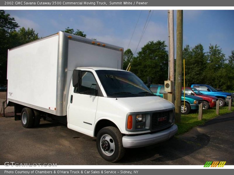 Summit White / Pewter 2002 GMC Savana Cutaway 3500 Commercial Moving Truck