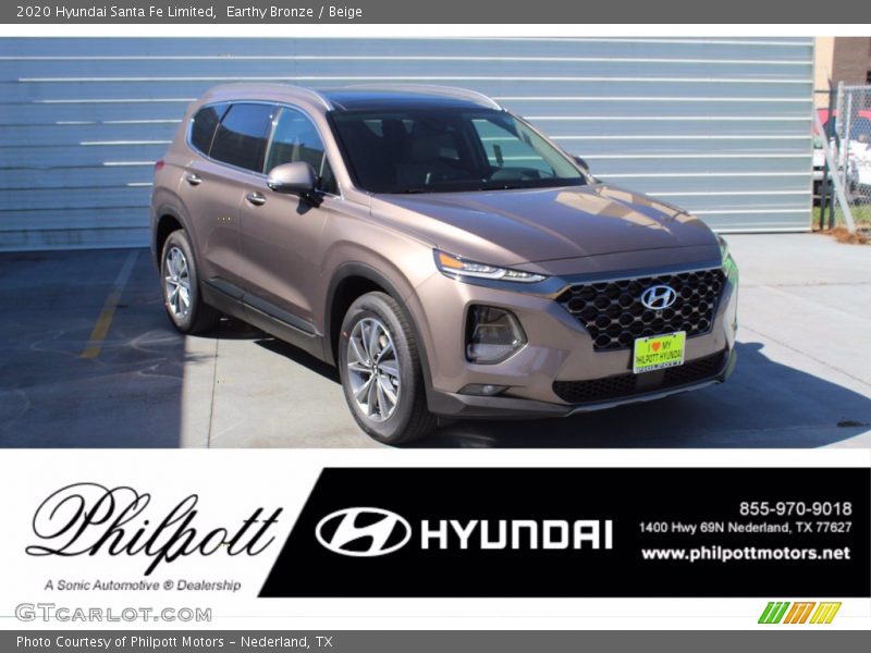 Earthy Bronze / Beige 2020 Hyundai Santa Fe Limited