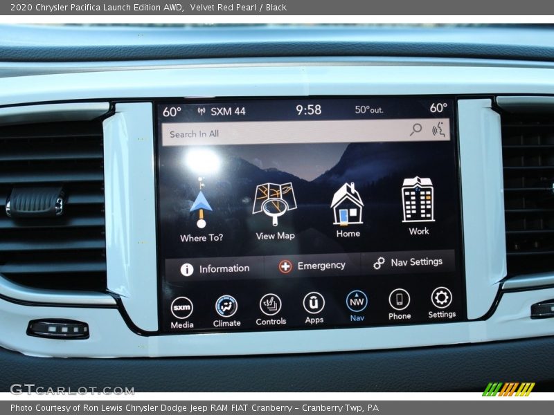 Velvet Red Pearl / Black 2020 Chrysler Pacifica Launch Edition AWD