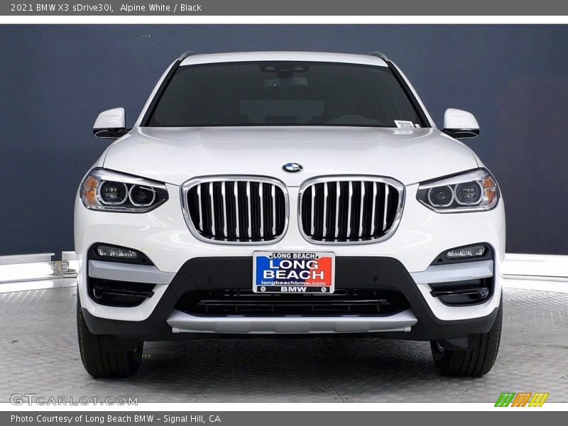 Alpine White / Black 2021 BMW X3 sDrive30i