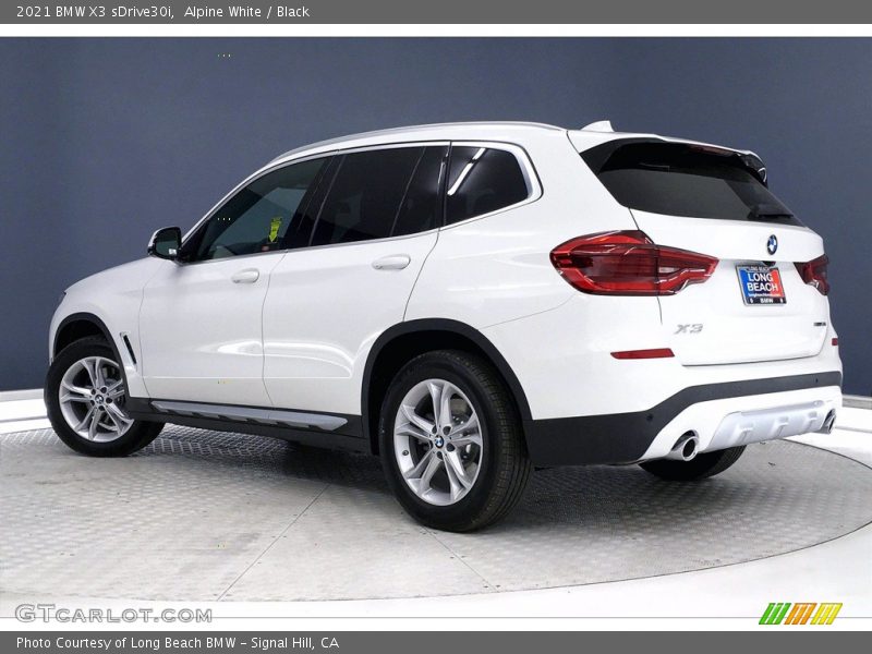 Alpine White / Black 2021 BMW X3 sDrive30i